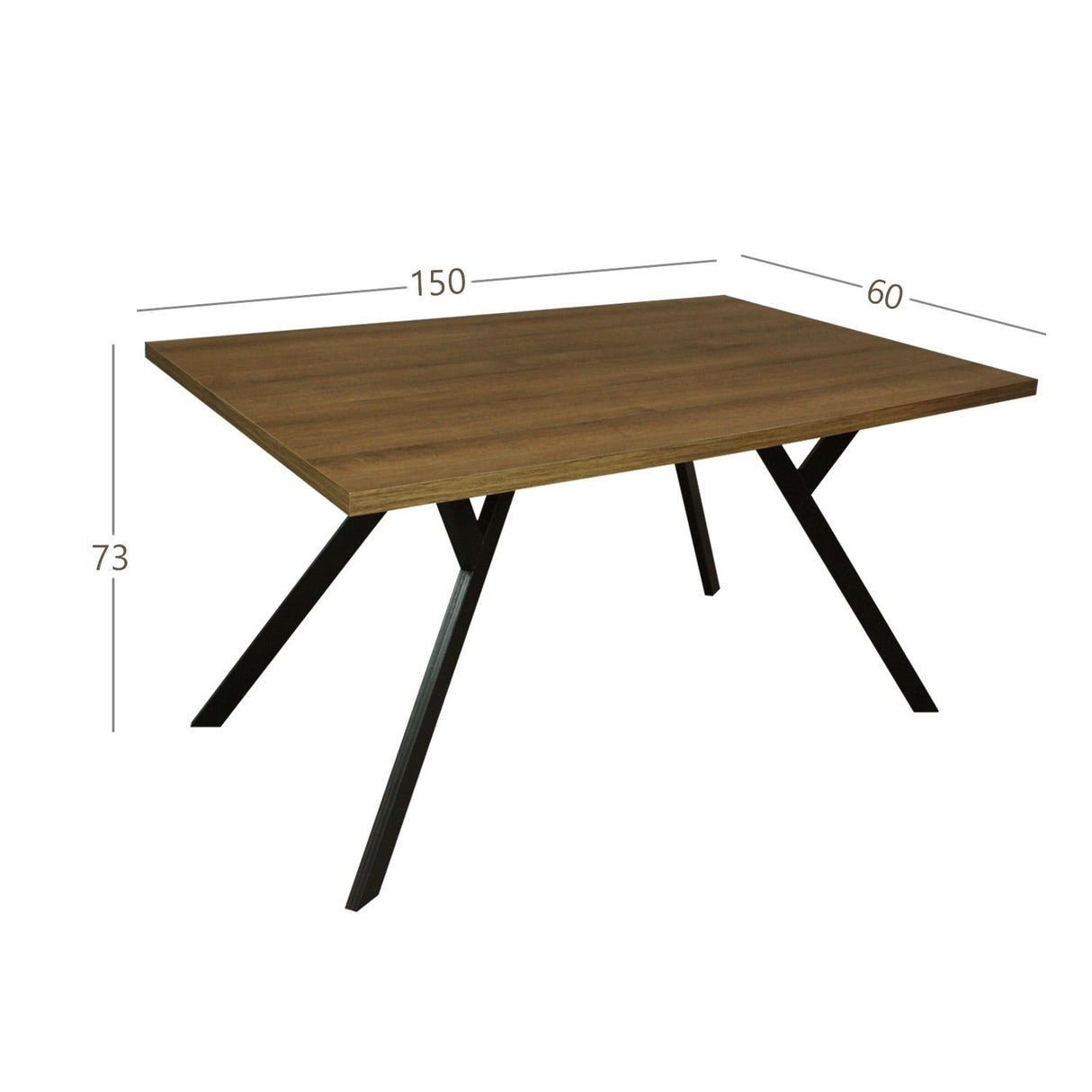 Comedor Star Amaretto 140 cm de Seis Puestos sin Sillas - Comedores | Bylmo