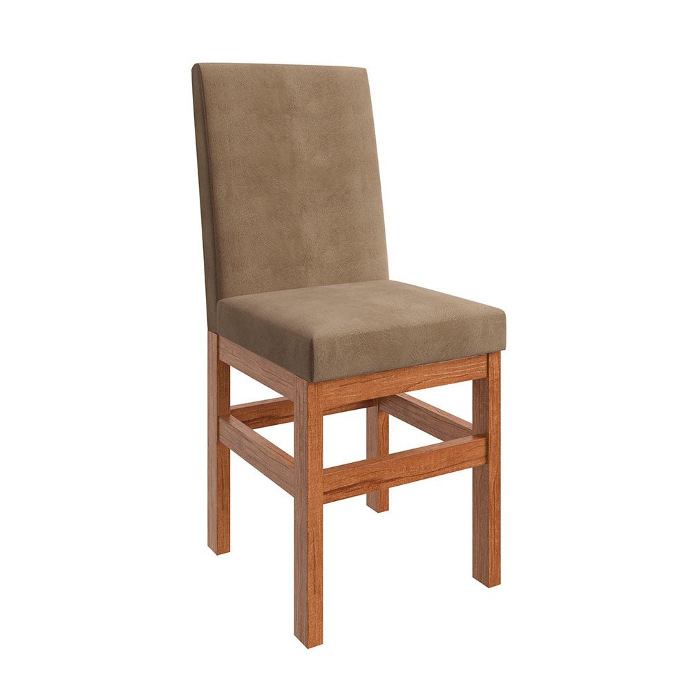 Comedor Tampa Canela 120 cm de Cuatro Puestos (Incluye Sillas) - Comedores | Bylmo