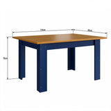 Comedor Texas Canela 114x78cm Rectangular de Cuatro Puestos y con Cuatro Sillas - Comedores | Bylmo