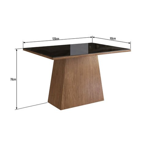 Comedor Toledo Canela 120 cm de Cuatro Puestos (Incluye Sillas) - Comedores | Bylmo