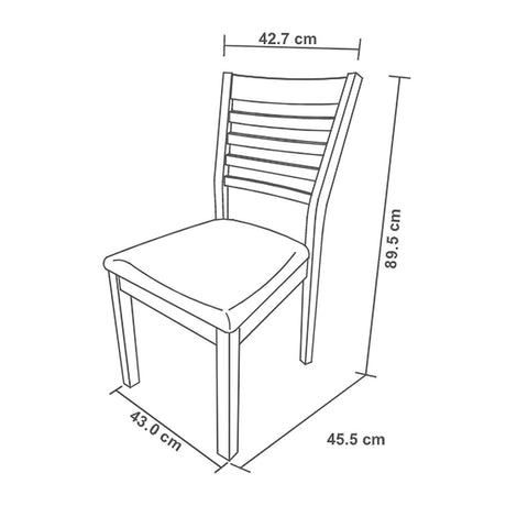 Comedor Tramontino Gris 110x74cm Rectangular de Cuatro Puestos y con Cuatro Sillas - Comedores | Bylmo