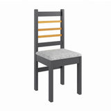 Comedor Vemtura Canela 114x78cm Rectangular de Cuatro Puestos y con Cuatro Sillas - Comedores | Bylmo