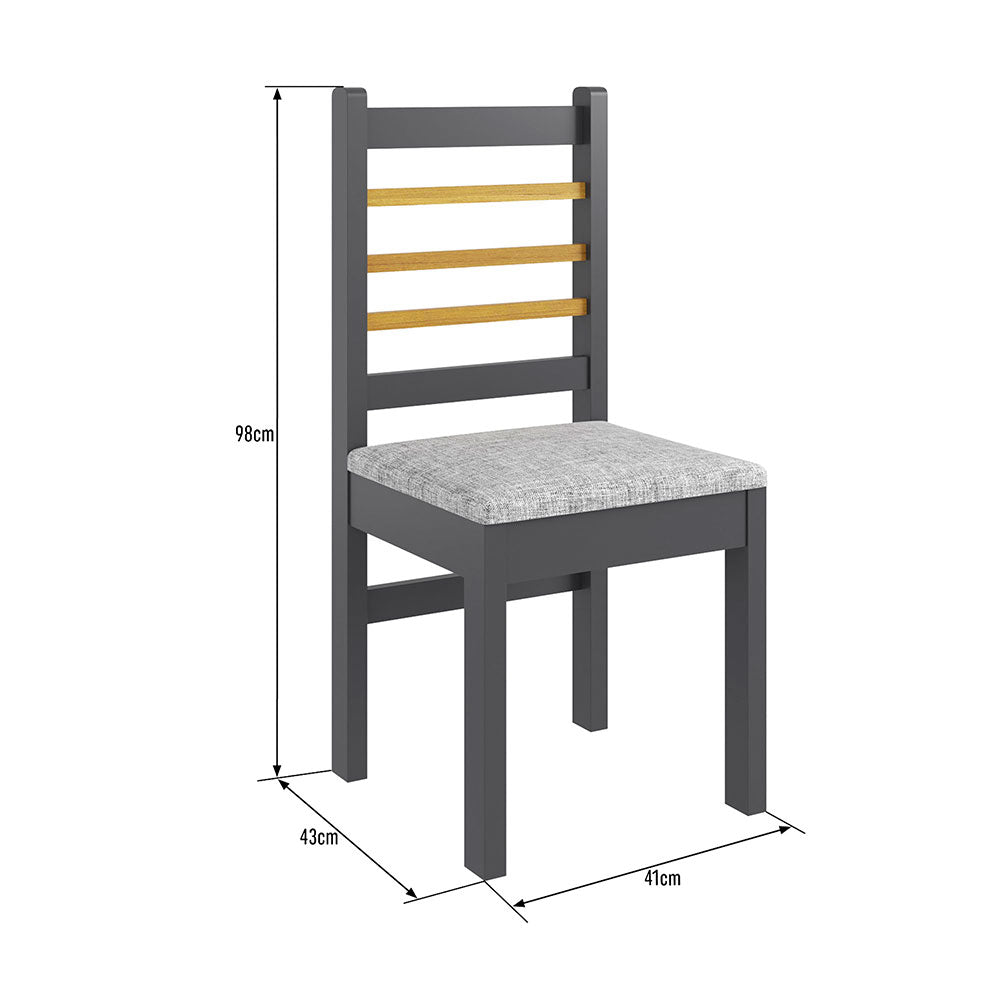 Comedor Vemtura Canela 114x78cm Rectangular de Cuatro Puestos y con Cuatro Sillas - Comedores | Bylmo
