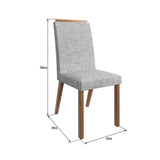 Comedor Virginia Canela 160 cm de Seis Puestos (Incluye Sillas) - Comedores | Bylmo