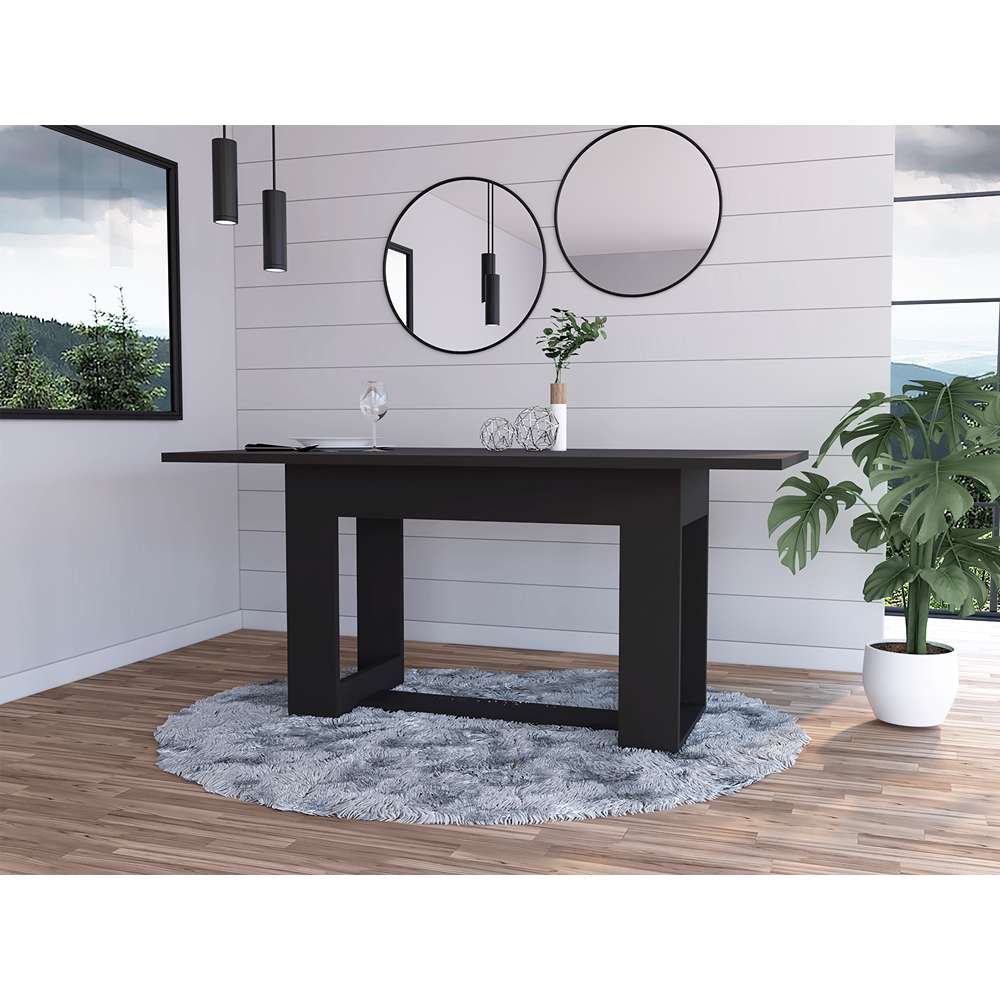 Mesa de Comedor Volterra Wengue 160 cm de Seis Puestos (Sin Sillas) - Comedores | Bylmo
