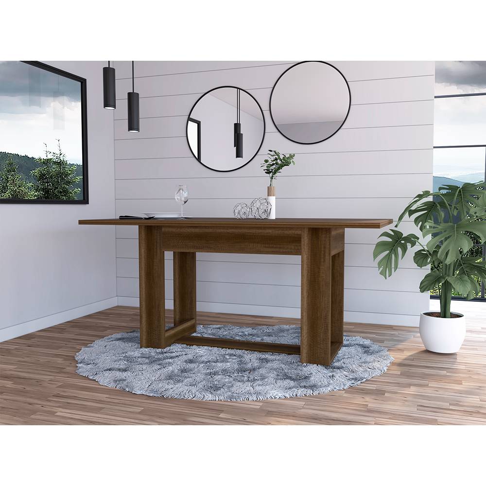 Comedor Volterra Caramelo 160x74.05cm Rectangular de Seis Puestos y sin Sillas - Comedores | Bylmo