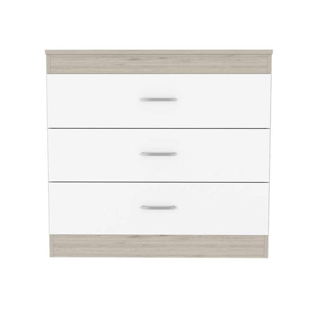 Cómoda Melia Ceniza 80x75.7cm De Tres Hileras con Tres Cajones - Cajoneras | Bylmo