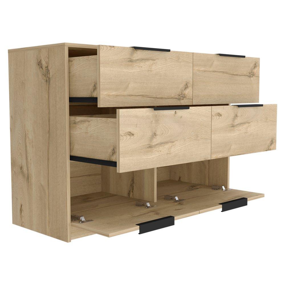 Cómoda Kaia Duna 107x77.6cm De Tres Hileras con Tres Cajones - Cajoneras | Bylmo