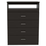 Cómoda Z Wengue 80x109.8cm De Cuatro Hileras con Cuatro Cajones - Cajoneras | Bylmo