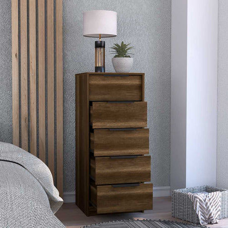 Cómoda Kaia Caramelo 45x107.8cm De Cuatro Hileras con Cuatro Cajones - Cajoneras | Bylmo