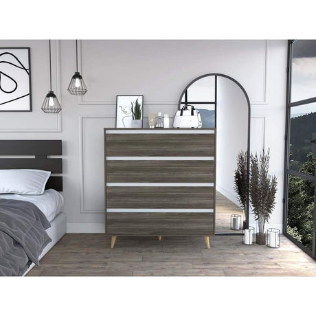 Cómoda Loira Siena 100 cm con Cuatro Cajones - Cajoneras | Bylmo