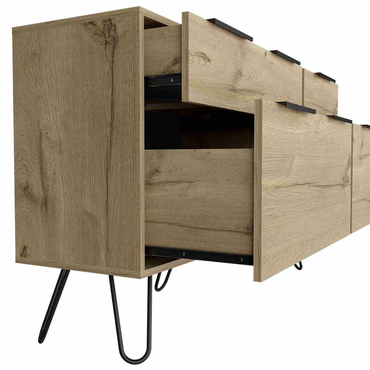 Cómoda Augusta Duna 120x74cm De Cuatro Hileras con Cuatro Cajones - Cajoneras y Comodas | Bylmo