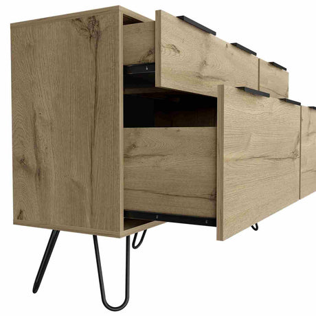 Cómoda Augusta Duna 120x74cm De Cuatro Hileras con Cuatro Cajones - Cajoneras y Comodas | Bylmo