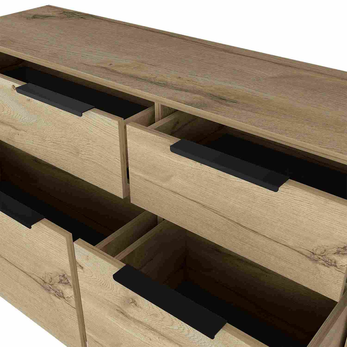 Cómoda Augusta Duna 120x74cm De Cuatro Hileras con Cuatro Cajones - Cajoneras y Comodas | Bylmo