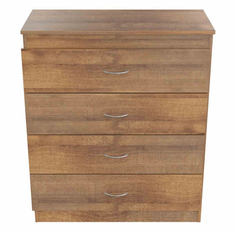 Cómoda Amaretto 80x96cm De Cuatro Hileras con Cuatro Cajones - Cajoneras y Comodas | Bylmo