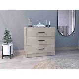 Cómoda Clay Taupe 69x68cm De Tres Hileras con Tres Cajones - Cajoneras y Comodas | Bylmo