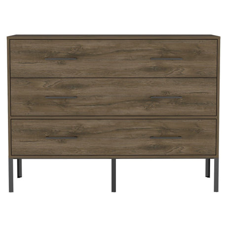 Cómoda Doble Soho Bellota 120 cm con Dos Cajones y Una Puerta - Cajoneras | Bylmo