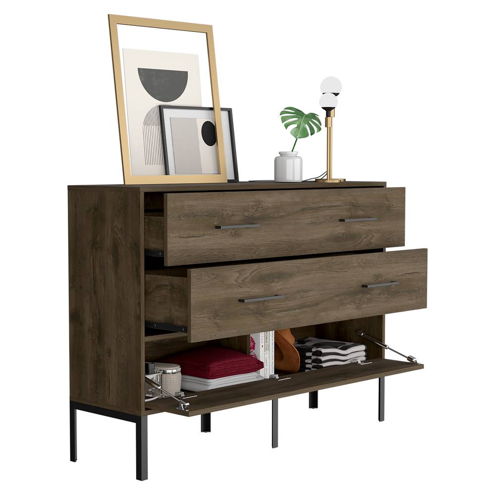 Cómoda Soho Novo Bellota 120x89.6cm De Tres Hileras con Tres Cajones - Cajoneras | Bylmo