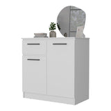 Cómoda Éclat Blanco 91 cm con Un Cajón y Dos Puertas - Cajoneras y Comodas | Bylmo