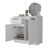 Cómoda Éclat Blanco 91 cm con Un Cajón y Dos Puertas - Cajoneras y Comodas | Bylmo
