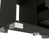 Cómoda Eleganza Wengue 90 cm con Cuatro Cajones y Entrepaños - Cajoneras y Comodas | Bylmo