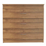 Cómoda Amaretto 80x75cm De Tres Hileras con Tres Cajones - Cajoneras y Comodas | Bylmo