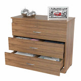 Cómoda Amaretto 80x75cm De Tres Hileras con Tres Cajones - Cajoneras y Comodas | Bylmo