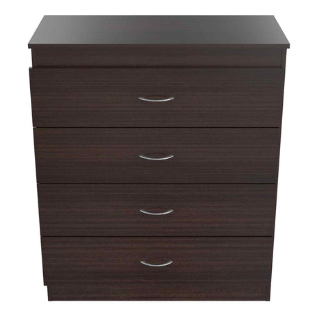 Cómoda Wengue 80x96cm De Cuatro Hileras con Cuatro Cajones - Cajoneras y Comodas | Bylmo