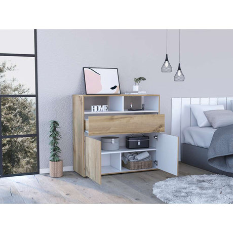 Cómoda Galanto Duna 100 cm con Un Cajón y Dos Puertas - Cajoneras | Bylmo