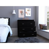 Cómoda Georgia Wengue 80x85.1cm De Tres Hileras con Tres Cajones - Cajoneras | Bylmo