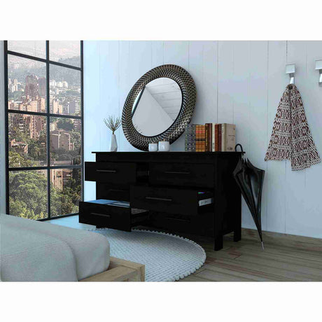 Cómoda HMS Wengue 150x81cm De Tres Hileras con Tres Cajones - Cajoneras y Comodas | Bylmo