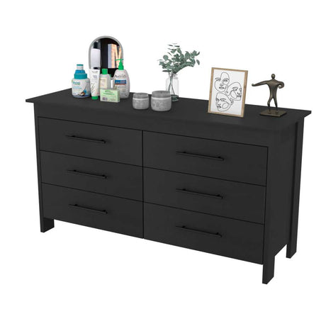 Cómoda HMS Wengue 149.5x80.6cm De Tres Hileras con Tres Cajones - Cajoneras | Bylmo