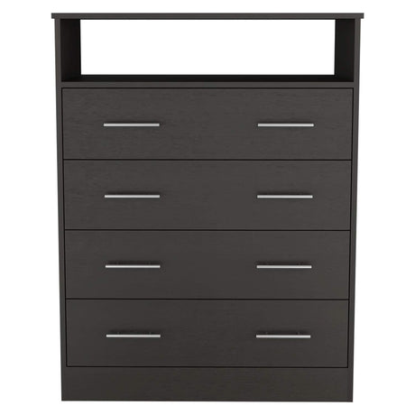 Cómoda Peru Wengue 84x110cm De Cuatro Hileras con Cuatro Cajones - Cajoneras y Comodas | Bylmo