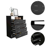 Cómoda Peru Wengue 84x110cm De Cuatro Hileras con Cuatro Cajones - Cajoneras y Comodas | Bylmo