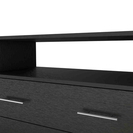 Cómoda Peru Wengue 84x110cm De Cuatro Hileras con Cuatro Cajones - Cajoneras y Comodas | Bylmo