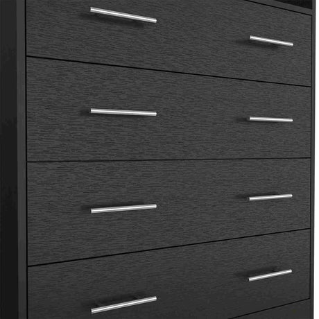 Cómoda Peru Wengue 84x110cm De Cuatro Hileras con Cuatro Cajones - Cajoneras y Comodas | Bylmo