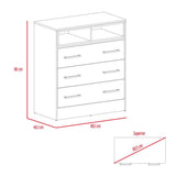 Cómoda Saint Denis Duna y Plomo 80 cm con Tres Cajones - Cajoneras | Bylmo