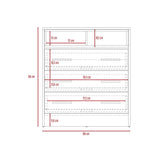 Cómoda Saint Denis Duna y Plomo 80 cm con Tres Cajones - Cajoneras | Bylmo
