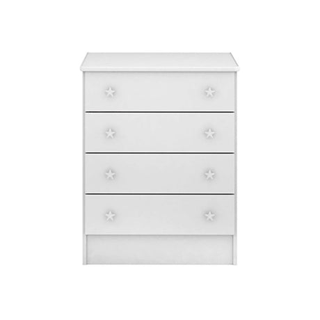 Cómoda Serena Blanco 64x79cm De Cuatro Hileras con Cuatro Cajones - Cajoneras y Comodas | Bylmo