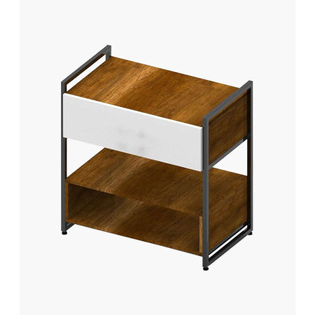 Cómoda Serene Caramelo con Blanco 64 cm con Almacenamiento - Cajoneras y Comodas | Bylmo