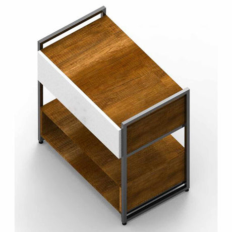 Cómoda Serene Caramelo con Blanco 64 cm con Almacenamiento - Cajoneras y Comodas | Bylmo