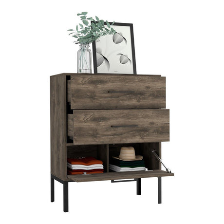 Cómoda Soho Bellota 70 cm con Dos Cajones y Una Puerta - Cajoneras | Bylmo