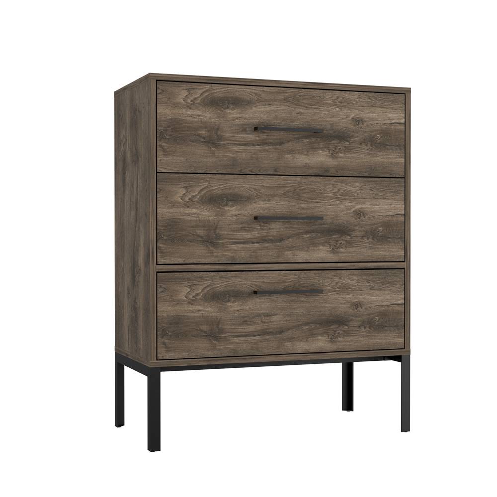 Cómoda Novo Bellota 70x89.3cm De Tres Hileras con Tres Cajones - Cajoneras | Bylmo