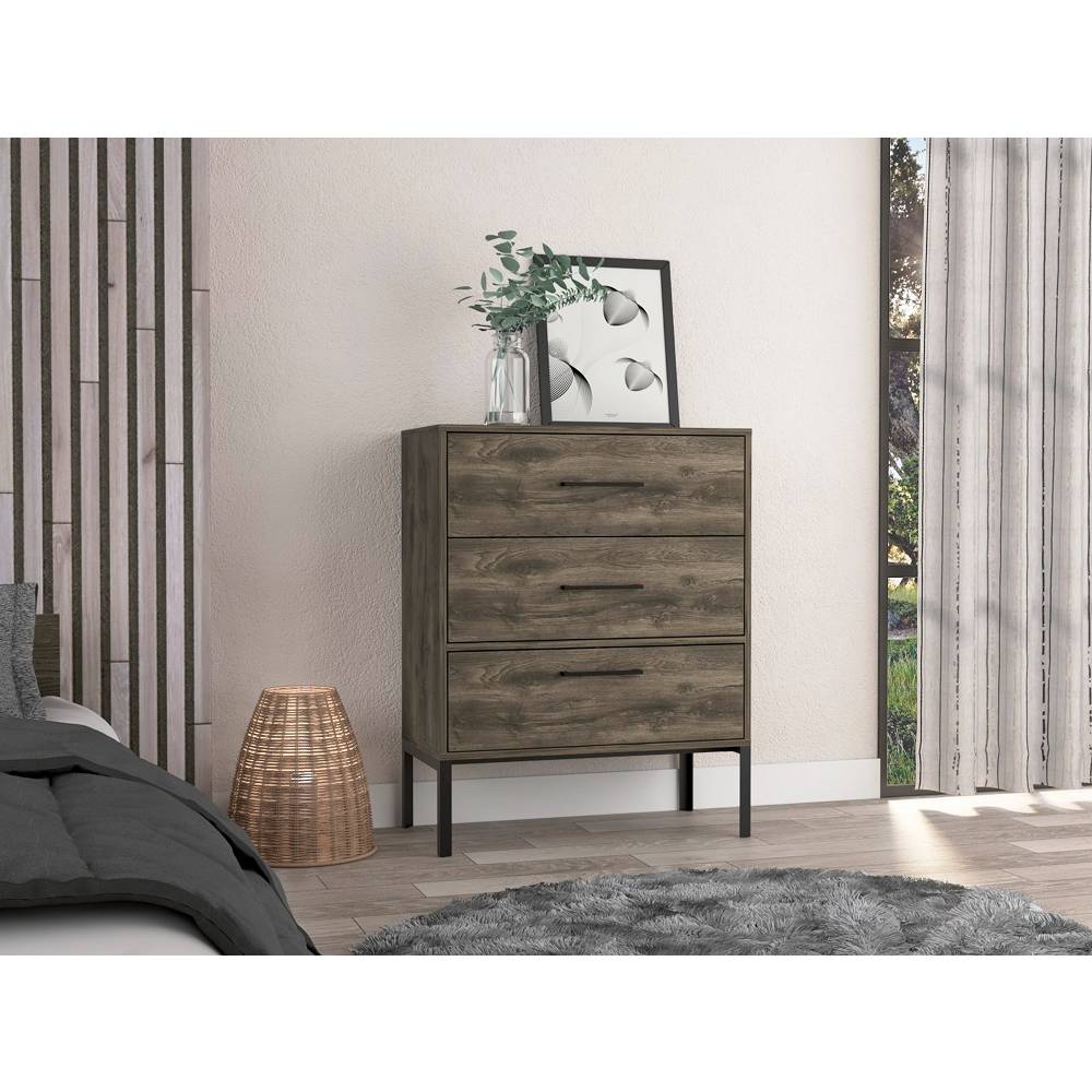 Cómoda Novo Bellota 70x89.3cm De Tres Hileras con Tres Cajones - Cajoneras | Bylmo