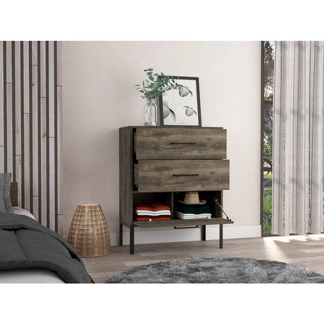 Cómoda Novo Bellota 70x89.3cm De Tres Hileras con Tres Cajones - Cajoneras | Bylmo