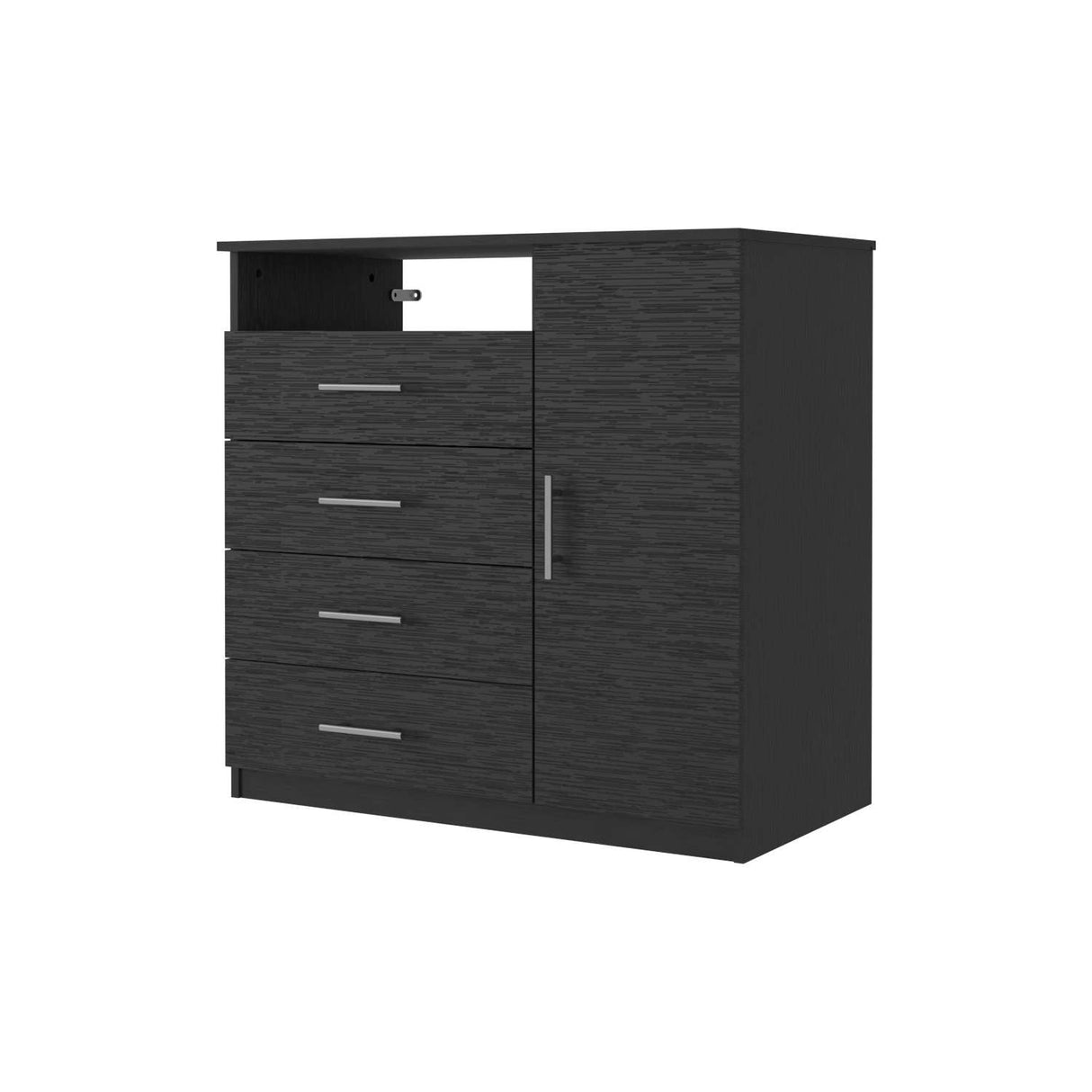 Cómoda Wengue 91x89cm De Cuatro Hileras con Cuatro Cajones - Cajoneras y Comodas | Bylmo