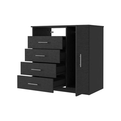 Cómoda Wengue 91x89cm De Cuatro Hileras con Cuatro Cajones - Cajoneras y Comodas | Bylmo