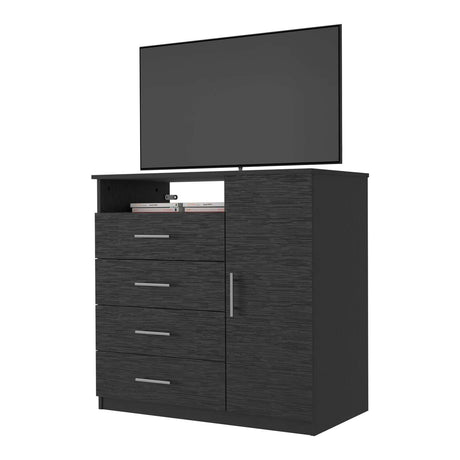 Cómoda Wengue 91x89cm De Cuatro Hileras con Cuatro Cajones - Cajoneras y Comodas | Bylmo