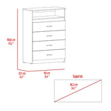 Cómoda Z Coñac 80x110cm De Cuatro Hileras con Cuatro Cajones - Cajoneras y Comodas | Bylmo