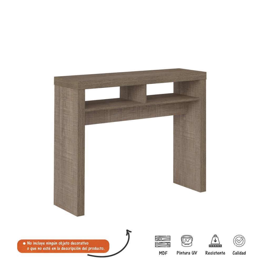 Arrimo Dunas Canela 100 cm con Entrepaño - Mesas | Bylmo